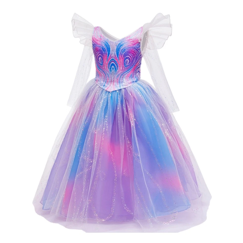 Wicked Parte Dos Glinda Niños Niñas Disfraz Juegos con disfraces Vestido Formal Tutú Vestido de Fiesta Foto 4 de 4