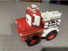 Disney Pixar Cars Toon Rescue Squad Mater Fisher Price Shake N Go Fire Truck Toy