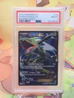 RAYQUAZA EX 104/108 FULL ART/PSA 8 2015 POKEMON XY ROARING SKIES NM-Mint