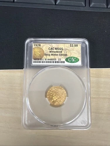 1928 $2.50 Indian Head Gold Quarter Eagle MS65