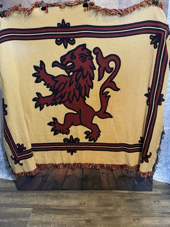 Pure Country Weavers Throw Blanket USA Scottish Rampant Cabin Cottage Core - Image 2 of 4