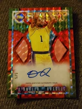 2023-24 D'Angelo Russell Topps Finest NBA Flashback Auto Red Refractor /5 SSP