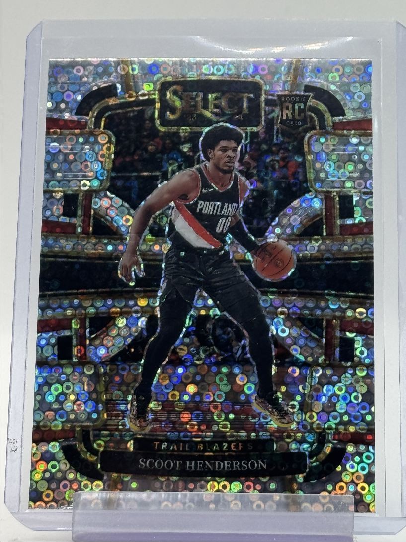 SCOOT HENDERSON 2023-24 SELECT CONCOURSE ROOKIE DISCO BLAZERS #77 RC Q2293