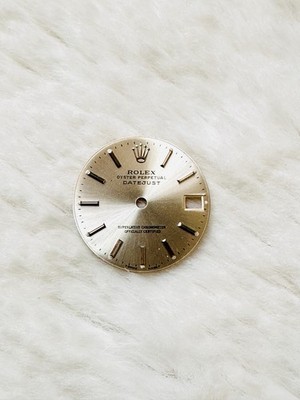 Original Rolex Midsize Datejust 31mm 68274 68278 Silver Stick Dial 18K Steel