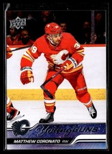 2023-24 Upper Deck Series 1 Hockey Young Guns #201 Matthew Coronato Rookie RC