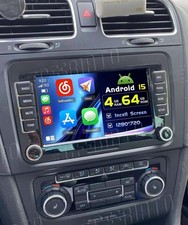 Qualcomm Für VW Golf 5 6 Plus Touran Caddy Autoradio Android15 Apple Carplay GPS