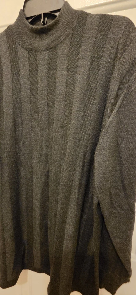 Suéter de Colección Allora Mezcla de Lana Cuello Simulado Manga Larga Hecho en Italia Para Hombre XL Foto 2 de 4