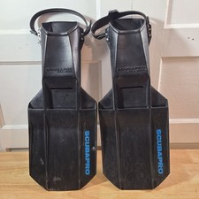 SCUBAPRO SEA WING Large Scuba Diving Snorkel Swim Fins Black Straps 25-550-000