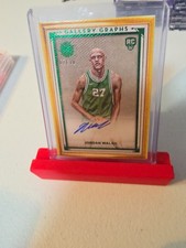 2023-24 Topps Motif Jordan Walsh RC Gallery Graphs Auto /10 Green Color Match 