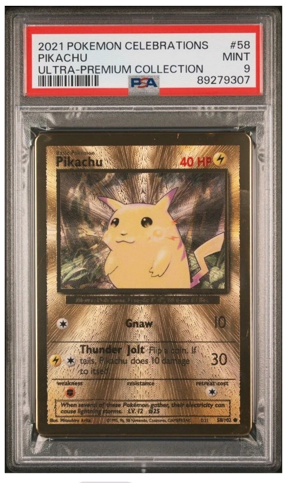 Pokémon TCG Professional Sports Authenticator (PSA) Metal Grade 9