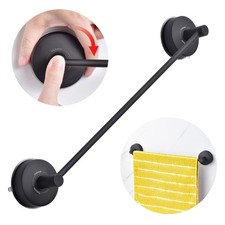 Suction Cup Towel Bar for Shower 17 Inch Stainless Steel Bathroom Towel Rack ...