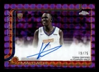 Khaman Maluach 2025-26 Topps Chrome Purple Geometric Rookie Auto 19/75