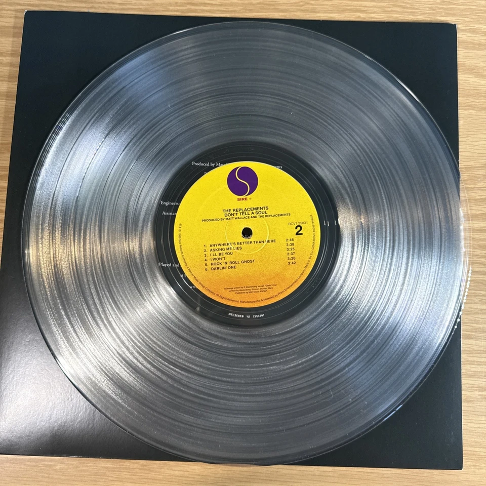 The REPLACEMENTS Dont Tell A Soul Paul Westerberg CLEAR vinyl LP Rhino in Shrink Foto 3 de 4