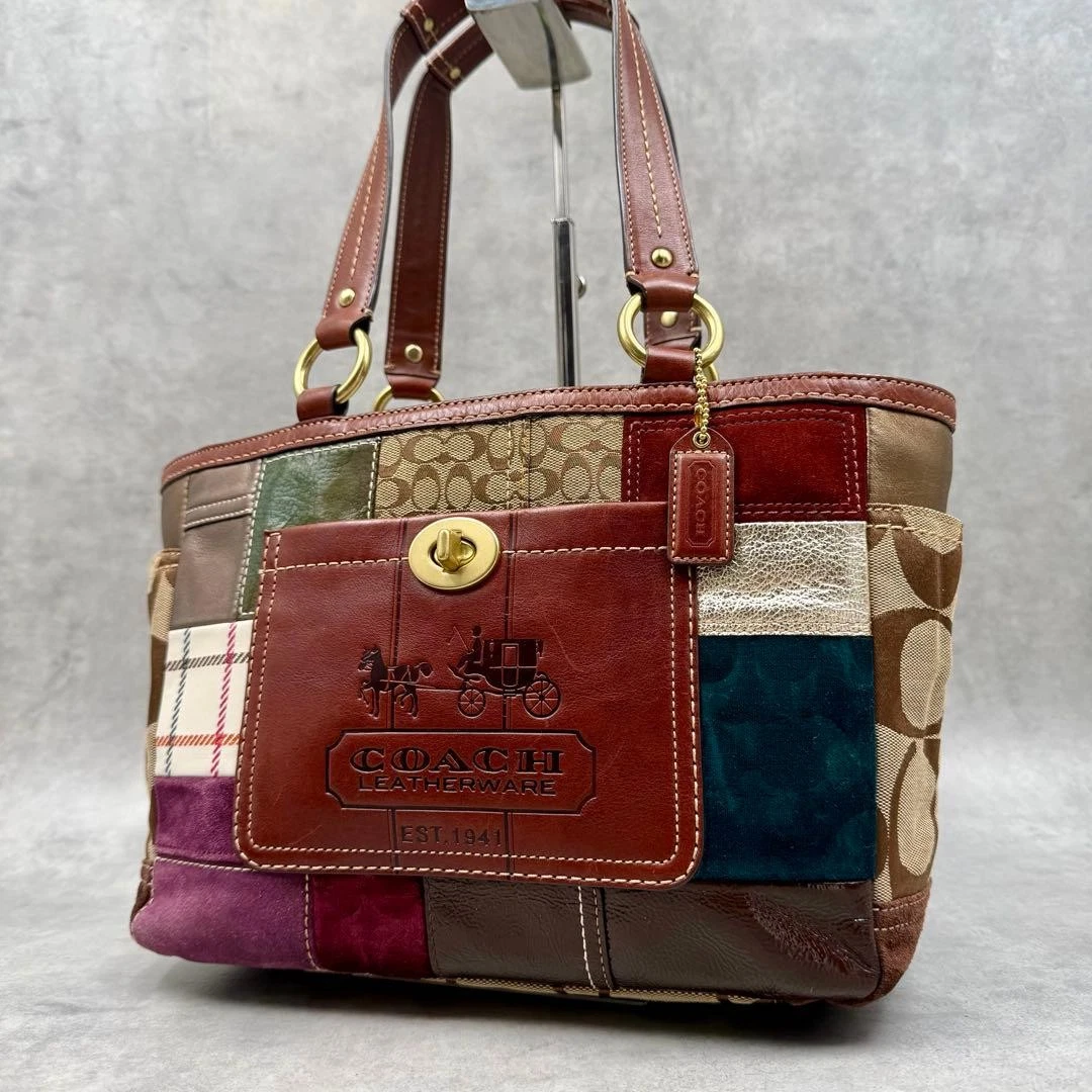 Coach Patchwork Turn Lock Bags & Women's Leather Exterior for sale
