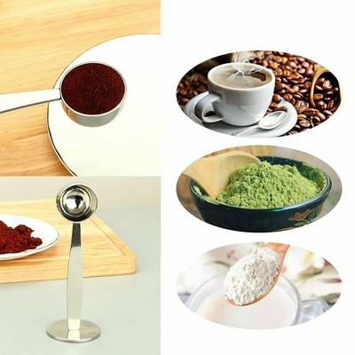 Dual-End Coffee Scoop And Tamper - Stainless Steel, 14.5cm, For Measuring And Tamping Espresso - View #10
