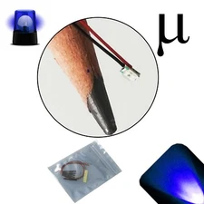 10 x 12v 0807 0805 Blue Micro Flashing SMD Pre-Wired LED Light Blinking 9v 18v