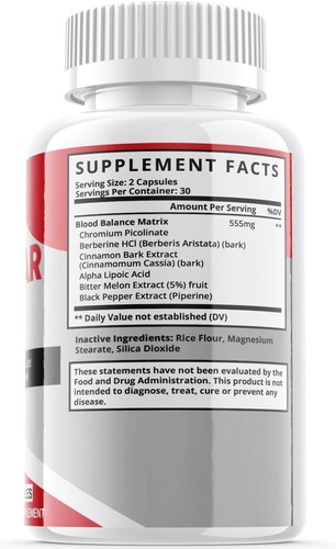 1 Pack - Enhanced Wellness - Supports Blood Sugar, Glucose, Metabolism - 60 Caps - Picture 2 of 3