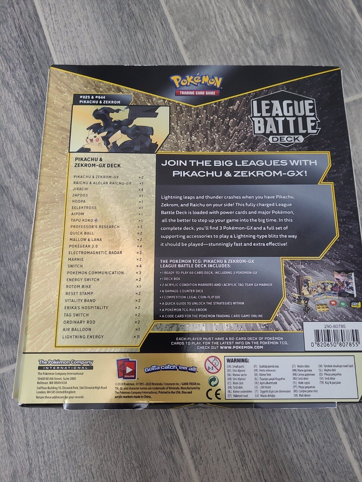 Pokemon TCG: League Battle Deck - Pikachu & Zekrom GX – TBC Games