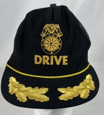 Vtg Teamster Drive Union Snapback Hat Cap Made in USA Trucker Truck Driver