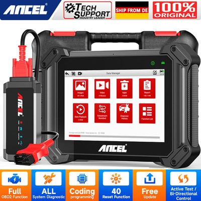 2025 ANCEL V6 HD Profi LKW Scanner OBD2 Diagnosegerät Alle System ECU-Codierung