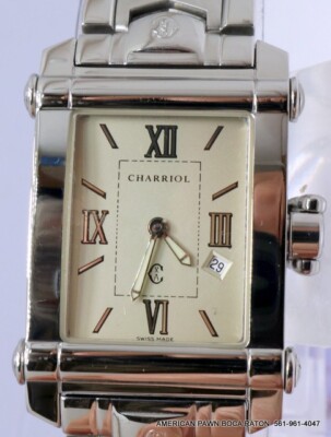 Philippe Charriol COLVMBVS 9011910 Quartz Date 26mm Lady's watch Stainless Steel