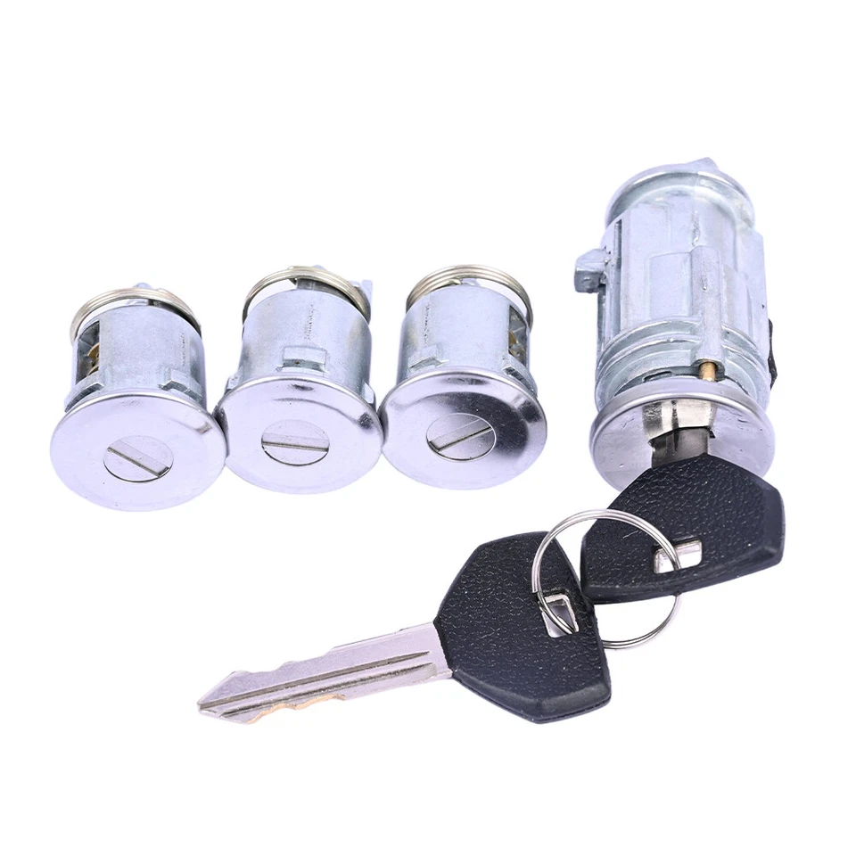 Nuevo juego de cilindros de encendido y bloqueo de 3 puertas con 2 llaves para Jeep TJ 02-06 Foto 4 de 4