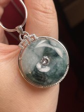 Certified Jadeiet Donut Pendant ??????? ?? S925????