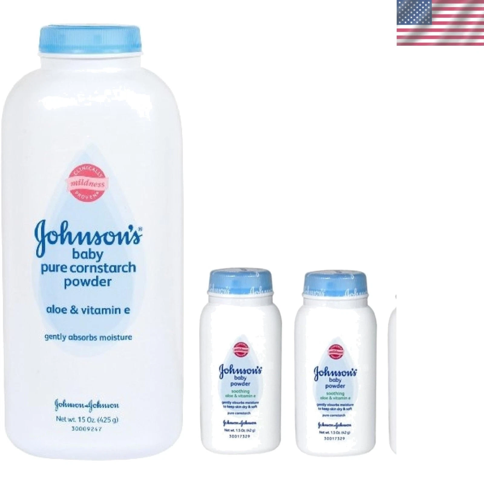 Comforting Baby Powder 5 Oz + Travel Size by Johnson's – Soft & Fresh Fragrance
