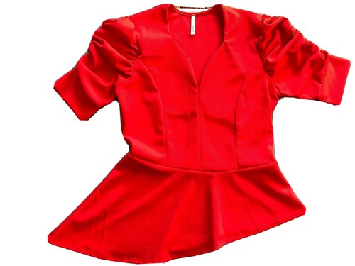 🔥blusas de Moda para mujer De Cola Por Un Lado (M)color Rojo | eBay