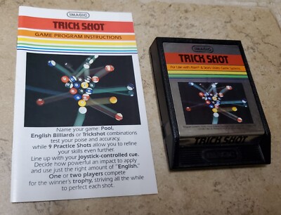 VTG Atari 2600 Trick Shot from Imagic with Manual Vintage Video Game