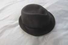Preowned Men's One Size Dark Gray Wool SCALA Hat