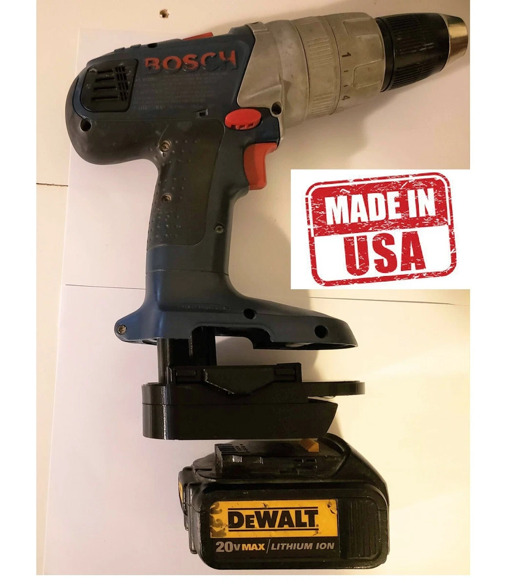 Bosch 18v/24v nicad battery to Dewalt battery adapter