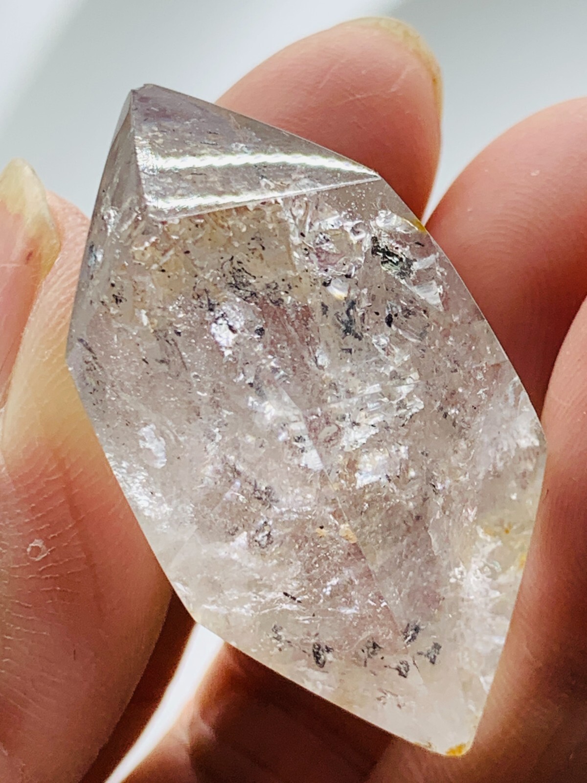 NATURAL Herkimer Diamond rock Skeletal "castle Diamonds Matrix