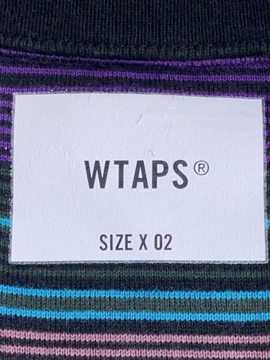 WTAPS ◇ Long Sleeve T-shirt / 2 / Cotton / Border / 221ATDT