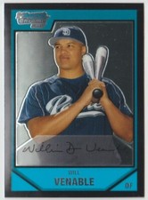 2007 Bowman Chrome Prospects #BC84 Will Venable 1st - San Diego Padres