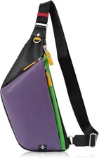 EVANGELION x MOUSTACHE Body Bag Crossbody Purple Unit 01 Model Limited JEZ-4486