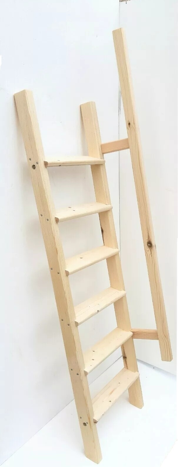Escalera De Madera Para Altillo Cama Literas Sótano Con POGGIAMANO
