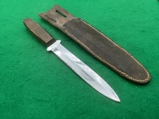 1940's CASE XX Pig Sticker WWII Fighting Knife Dagger in Sheath VERY RARE