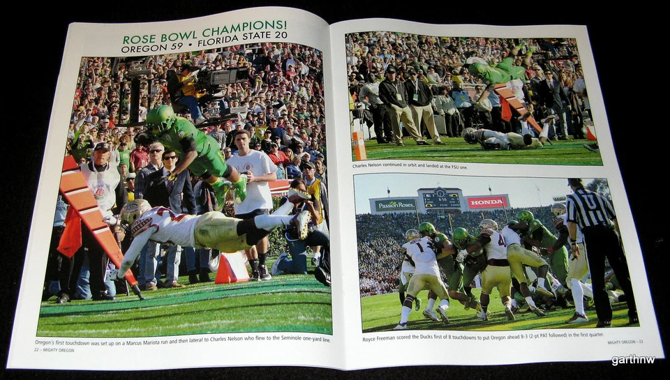ROSE BOWL 2015 REVISIÓN PICTÓRICA PATOS OREGON ESTADO FLORIDA HRONISS GRASU MARIOTA Foto 3 de 4