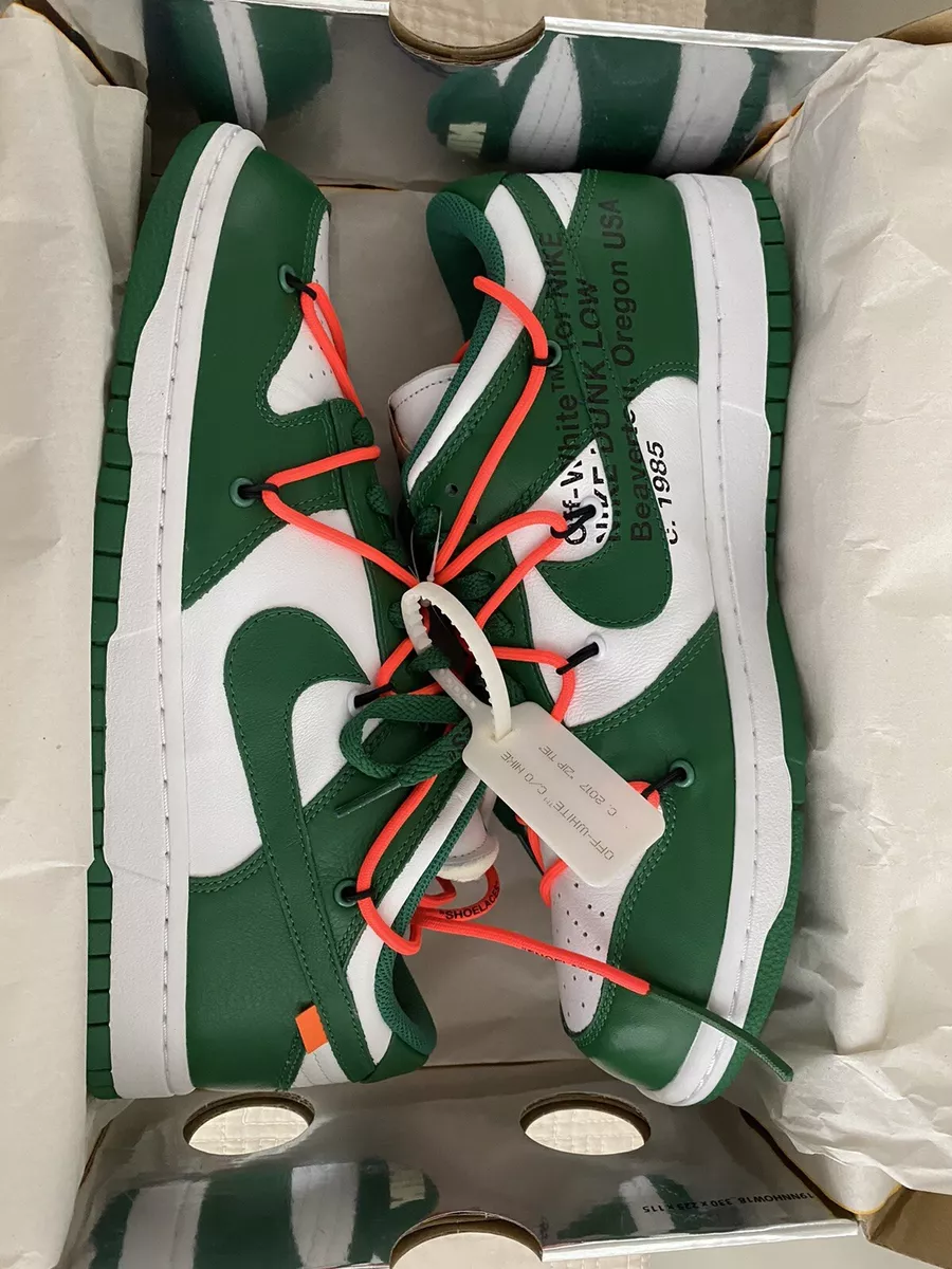Nike Dunk Low Off-White Pine Green | eBay