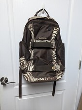 Burton Multi-Pocket Black Laptop Backpack Logo Snowboard School College Travel