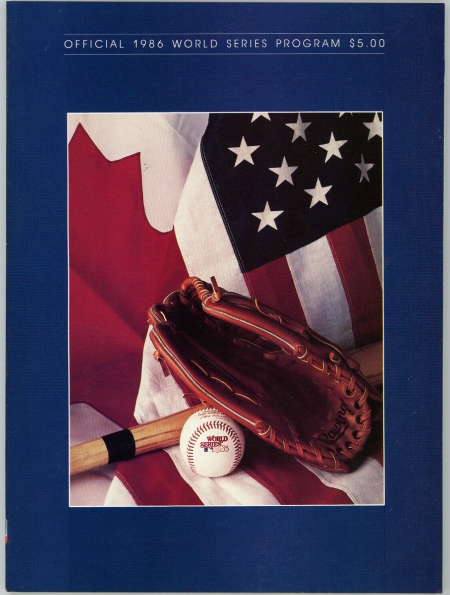 1986 MLB World Series OFFICIAL PROGRAM NEAR MINT Condition!! Mets