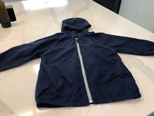 Gap Kids Youth Boys Small Navy Blue Hooded Full Zip Windbreaker Jacket