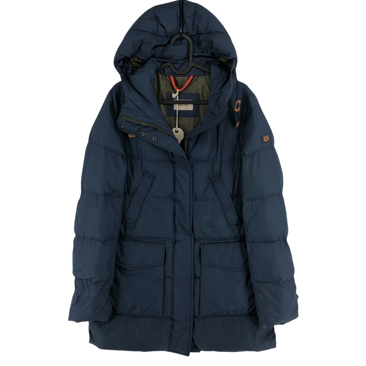 CAMEL ACTIVE Blue Hooded Padded Puffer Parka Jacket Coat Size M