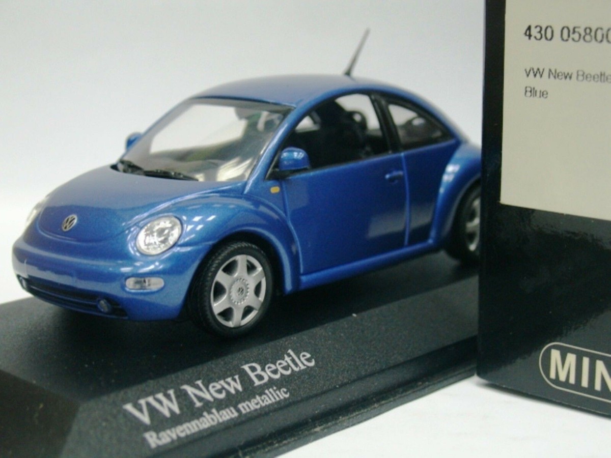 WOW EXTREMELY RARE VW New Beetle Hatchback 1998 Pearl Blue 1:43