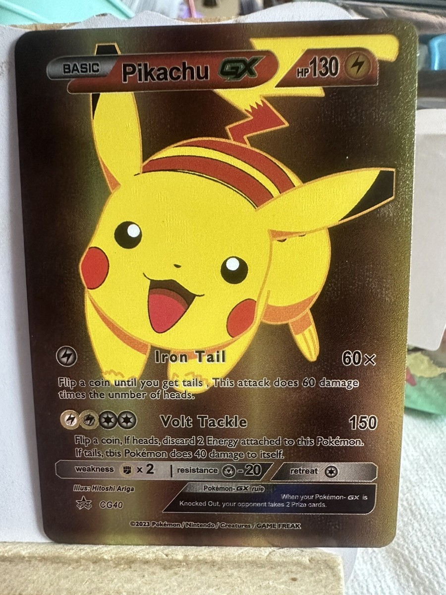 PIKACHU GX Multi FOIL Fan Art Hp130 NM | eBay