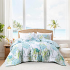 Coastal Comforter Set King Size 3 Piece, Soft Beach Themed Comforter, Ocean Naut