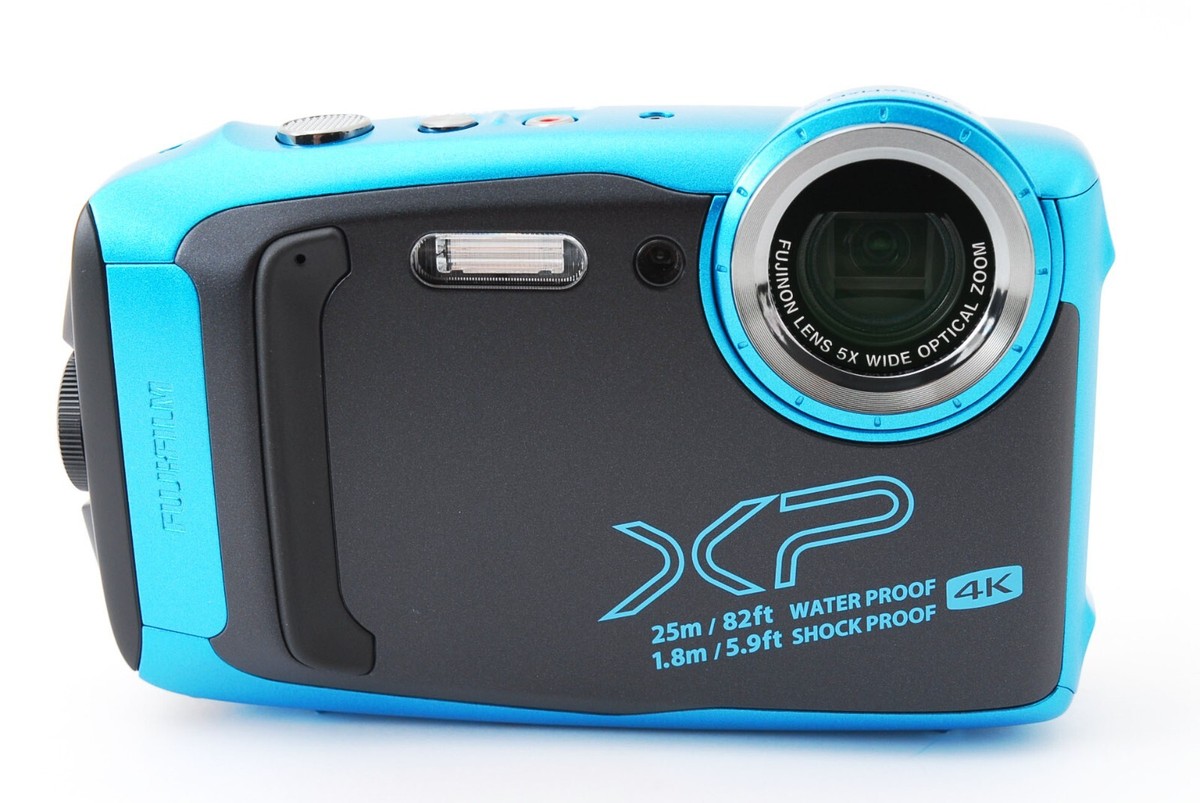 open box] FUJIFILM FinePix XP140 Digital Camera Sky Blue Body From