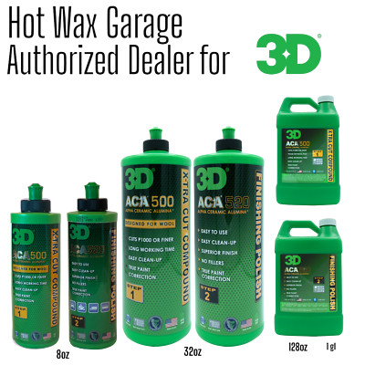 3D ACA 500 & 520 Combo Body Shop Safe Cutting Compound & Finishing Polish