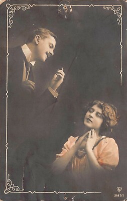 Antique Postcard  Early 1900's Oh Please My Dear  RPPC